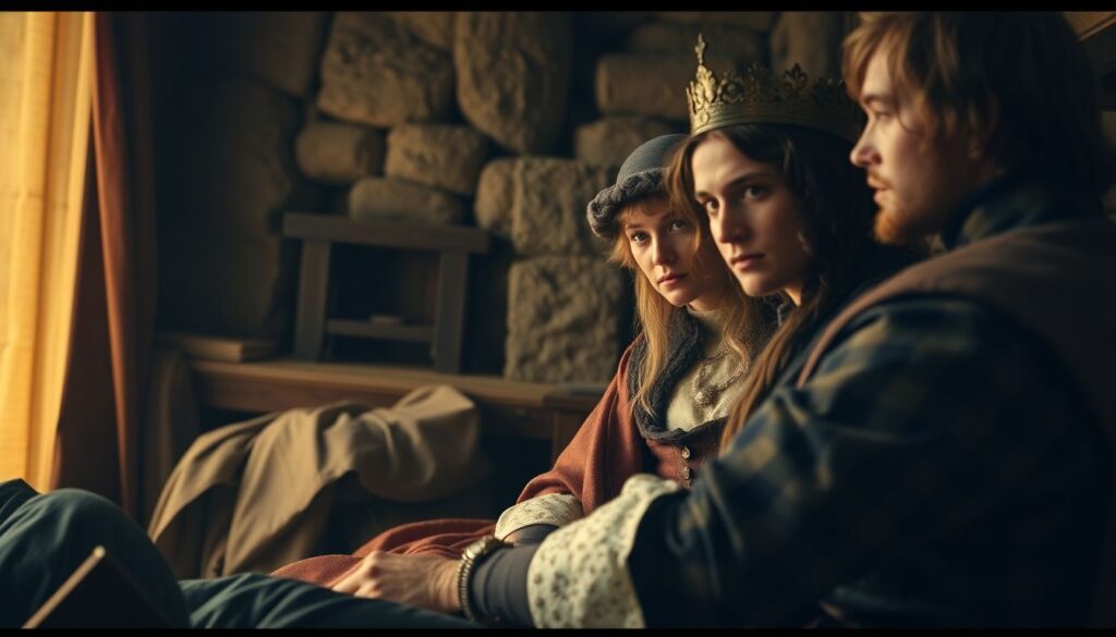 Исторические фильмы: реконструкция эпох и бытовых деталей - иллюстрация