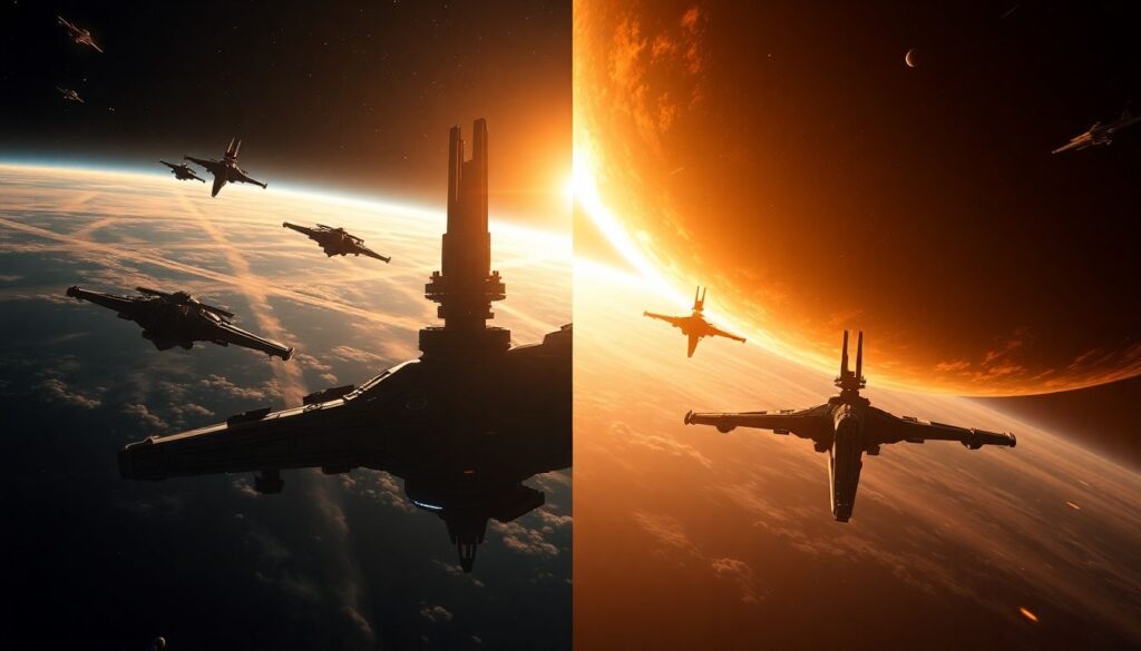 Галактические эпосы: космические драмы и их грандиозность - иллюстрация