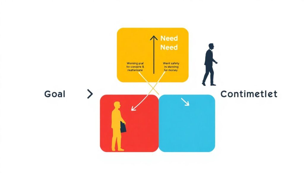 Психология персонажей: мотивация и конфликт - иллюстрация