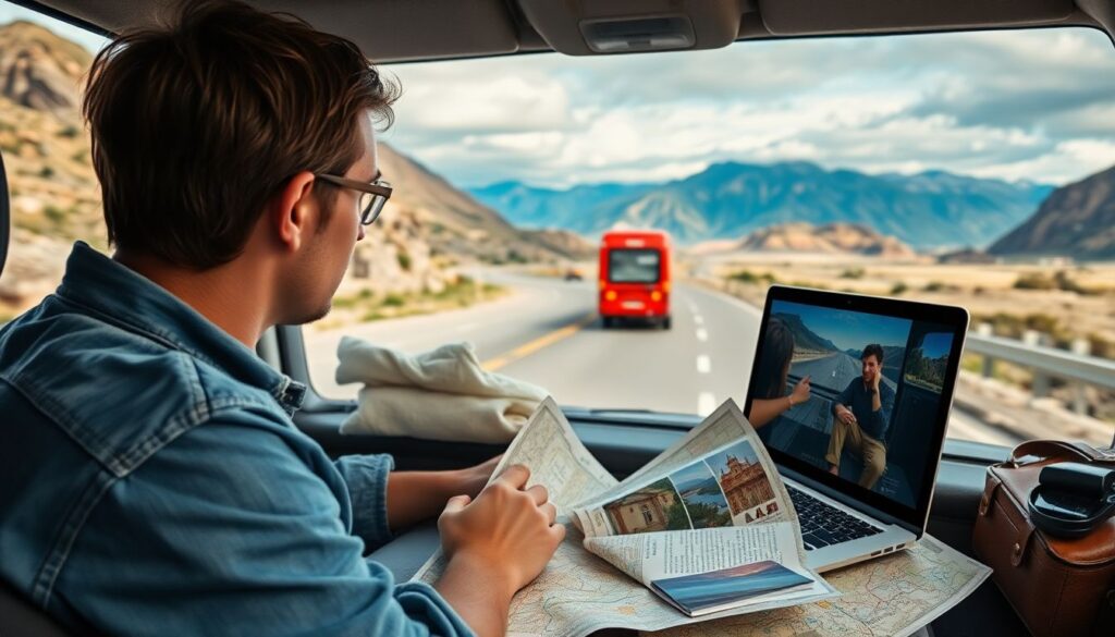 Кино и путешествия: фильмы о поездках и дорогах - иллюстрация