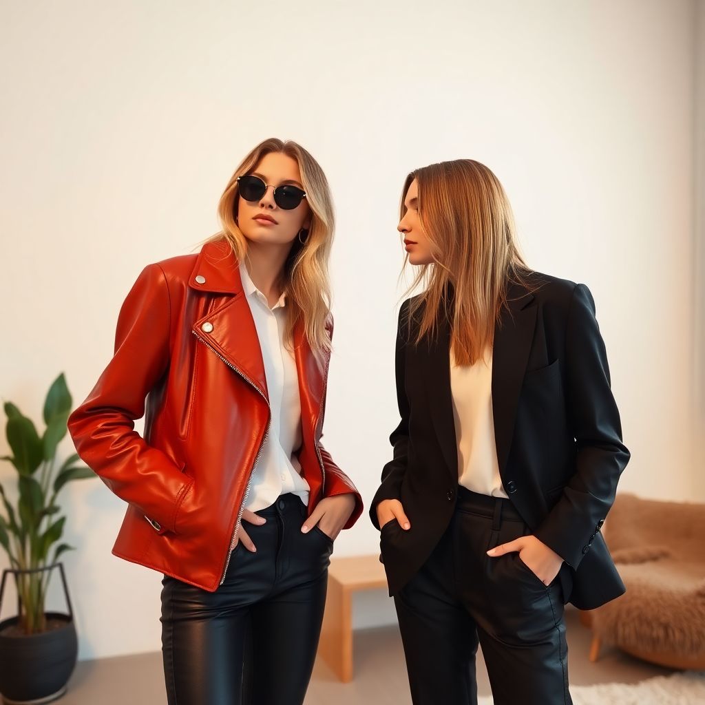 Кожаная куртка или кожаный жакет saint laurent: что универсальнее