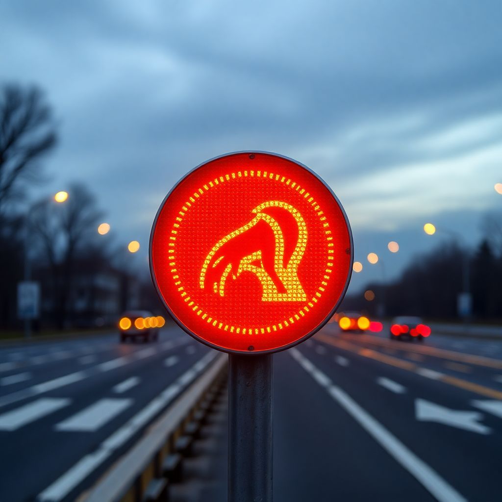 Светодиодные знаки дорожного движения для безопасности и эффективности